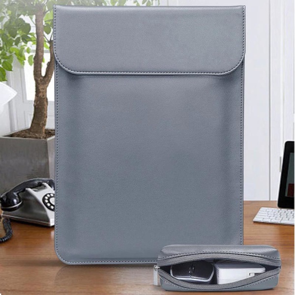 13,3" Laptop Sleeve / Computertaske / Macbook - Læder Black