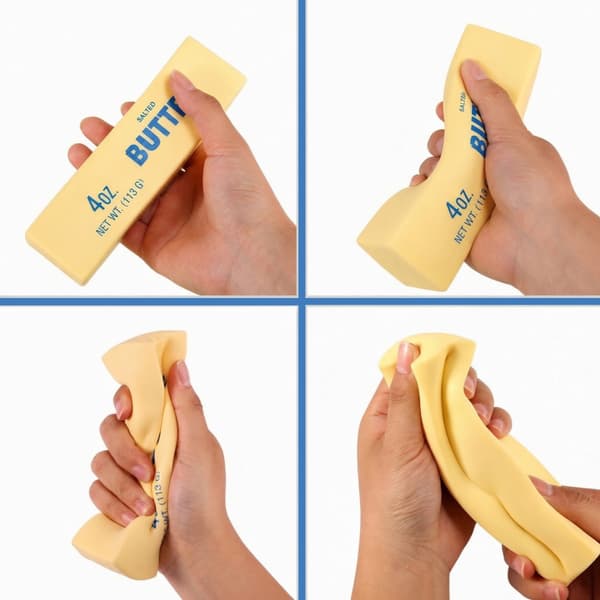 Squishy klämboll i PU - Smördesign