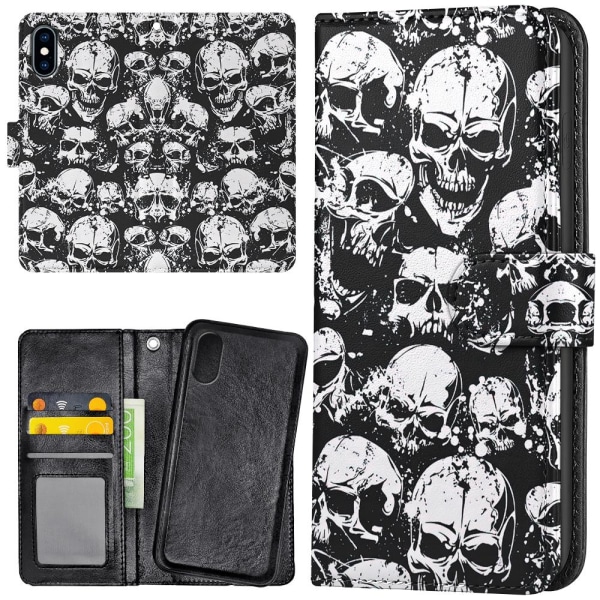 iPhone X/XS - Lompakkokotelo/Kuoret Skulls