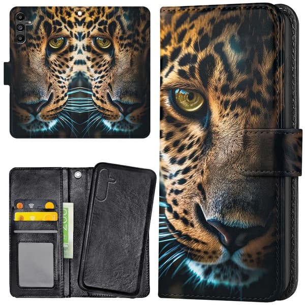 Samsung Galaxy S25 FE - Lommebok Deksel Leopard