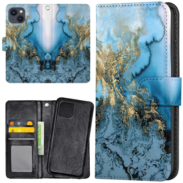 iPhone 13 - Plånboksfodral/Skal Konstmönster multifärg