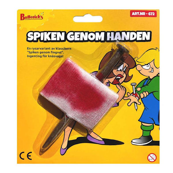 Spik Genom Handen - Halloween Skämt multifärg
