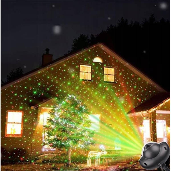Jul Projektor - Jultema - Trädgårdslampa med LED
