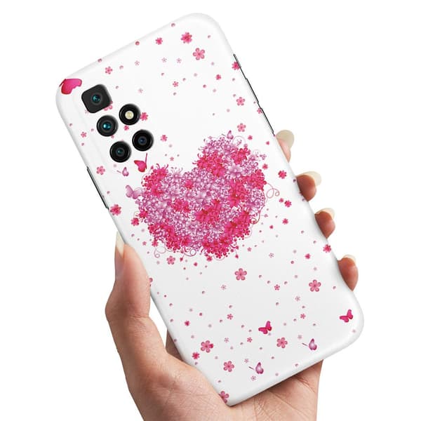 Deksel / Mobildeksel til Xiaomi Redmi 10 / 2022 - Blomsterhjerte