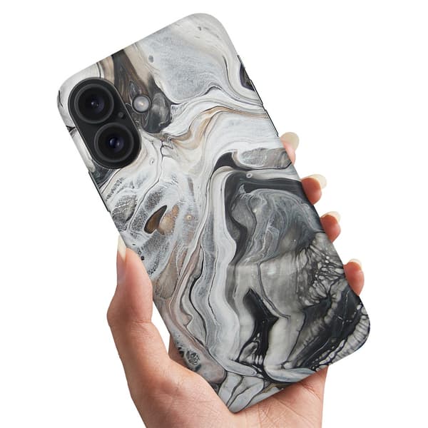 Cover / Mobilcover til iPhone 16 - Marmor