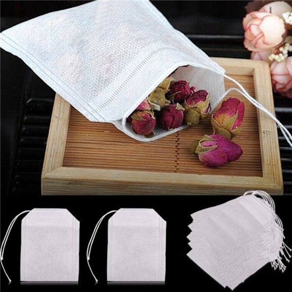 Teposer / Krydderposer - Tomme Poser til Te – Tepose White 500-Pack
