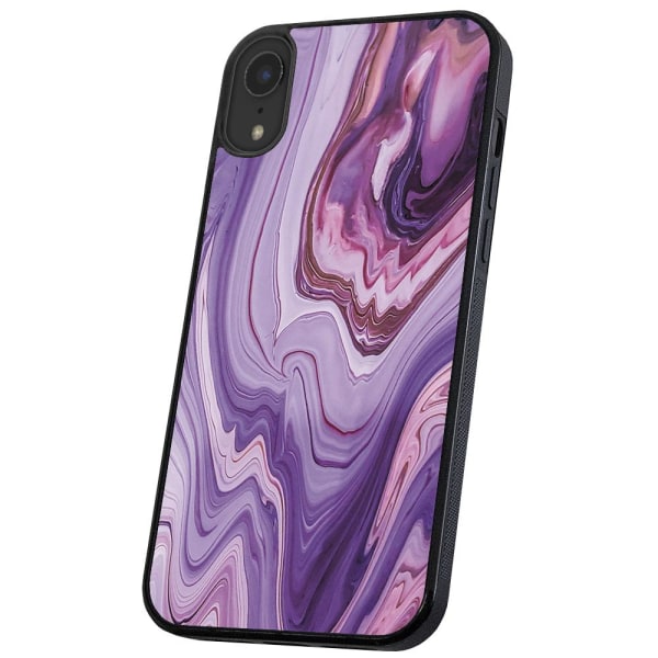 iPhone XR - Deksel/Mobildeksel Marmor Multicolor