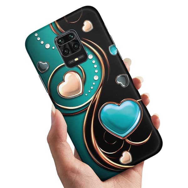 Cover / Mobilcover til Xiaomi Redmi Note 9 Pro - Hjerter