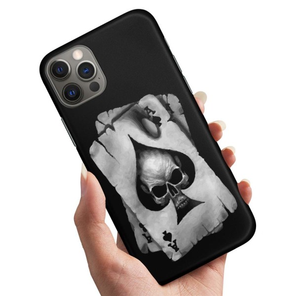 iPhone 14 Pro Max - Deksel/Mobildeksel Dødningehode Kortstokk