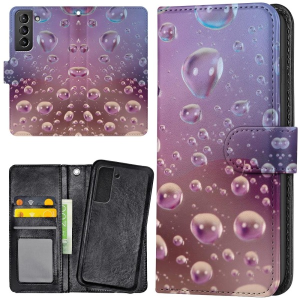 Samsung Galaxy S21 Plus - Lompakkokotelo/Kuoret Kuplat Multicolor