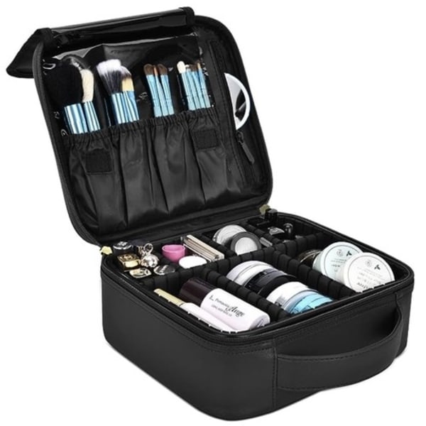 Makeuptaske / Toilettaske / Makeupopbevaring - Taske for Makeup Black