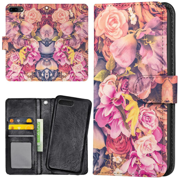 iPhone 7/8 Plus - Plånboksfodral/Skal Roses