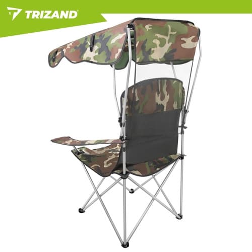 Fällstol med Solskydd / Fiskestol - Campingstol