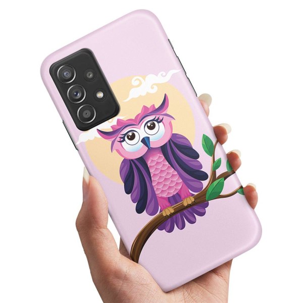 Samsung Galaxy A53 5G - Kuoret/Suojakuori Kaunis Pöllö Multicolor