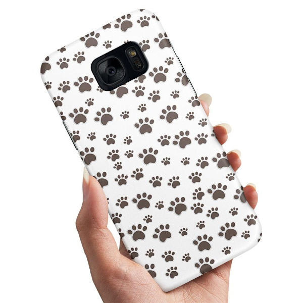 Samsung Galaxy S7 Edge - Skal/Mobilskal Paw Pattern