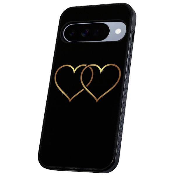 Google Pixel 10/10 Pro - Deksel/Mobildeksel Double Hearts