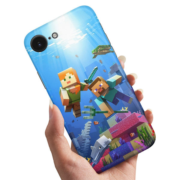 Deksel / Mobildeksel til iPhone 16e / 17e - Minecraft