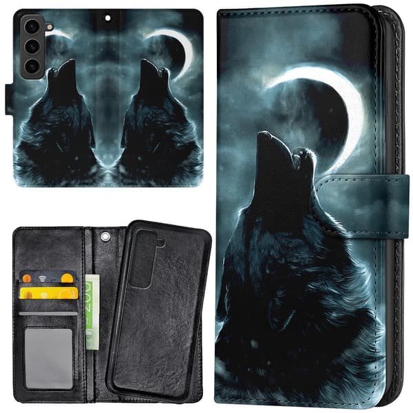 Samsung Galaxy S23 - Lommebok Deksel Wolf