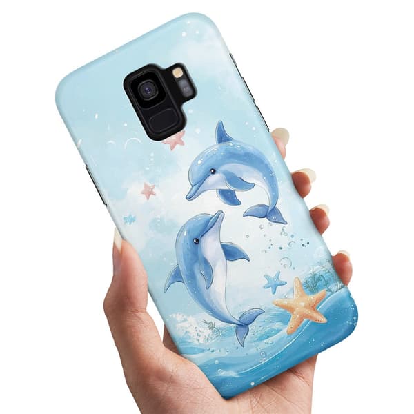 Deksel / Mobildeksel til Samsung Galaxy S9 Plus - Dolphins