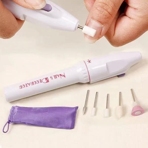 Elektrisk Nagelfil med Tillbehör - Naglar multifärg