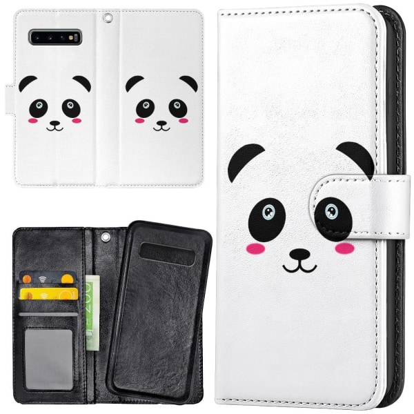 Samsung Galaxy S10 - Lommebok Deksel Panda