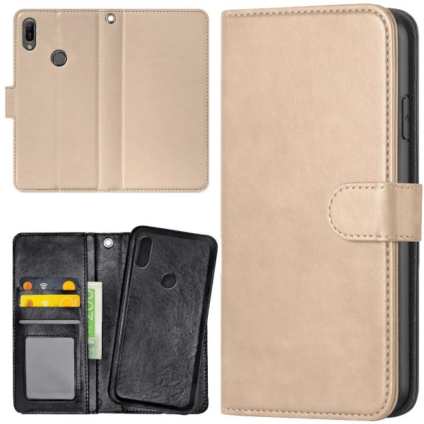 Huawei Y6 (2019) - Mobilcover/Etui Cover Beige Beige