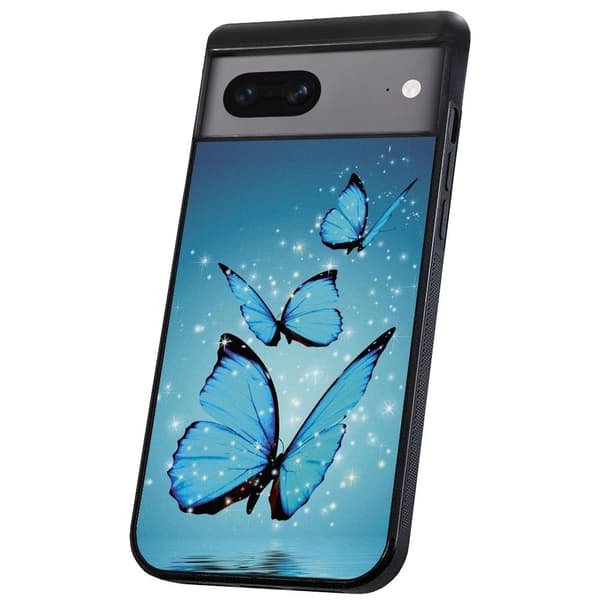 Google Pixel 7 - Skal/Mobilskal Glittrande Fjärilar