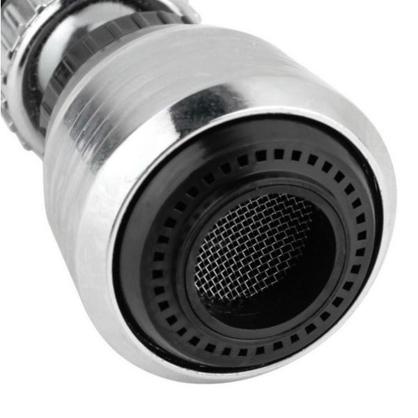 Munnstykke for kran - 360° roterende vannadapter Silver grey