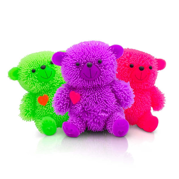 2st Stressboll / Klämboll - Blinkande Nalle Multicolor