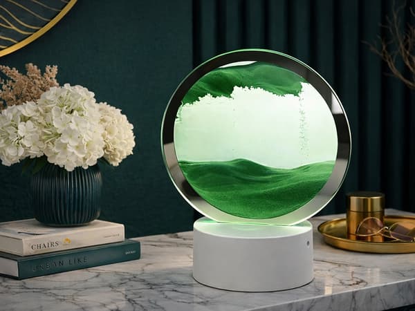 Sandlampa 3D LED RGB Green