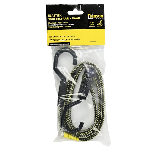 Elastisk rem 25–115 cm med krok