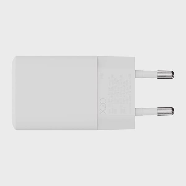 X2O 35W dubbel hemmaladdare USB-C/A GaN vit