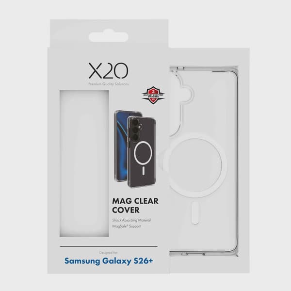 X2O Mag Clear Skal Samsung Galaxy S26+ Klar