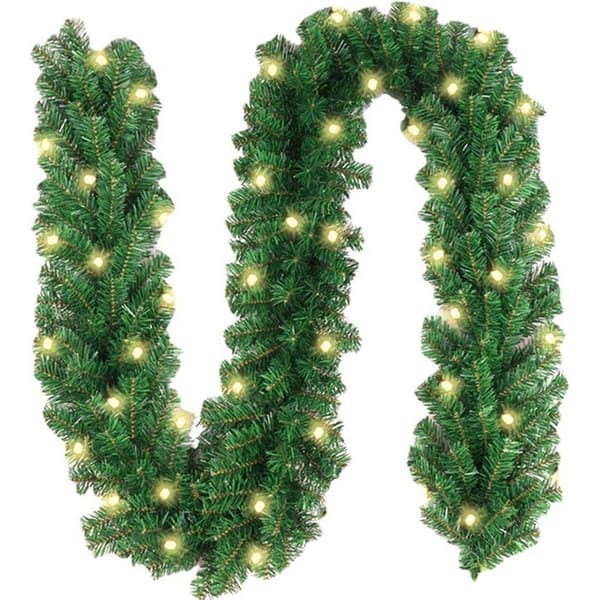 Julkrans med 50 LED - 3 m ljusslinga