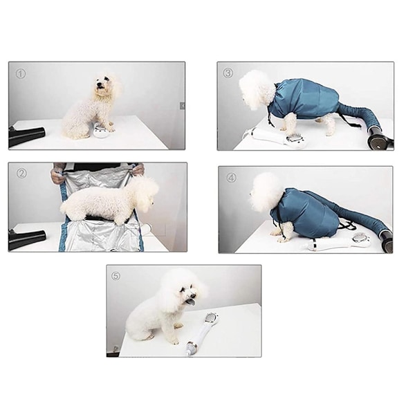 Hundtork / Hund Torkare - Torkar Hunden med Hårfön