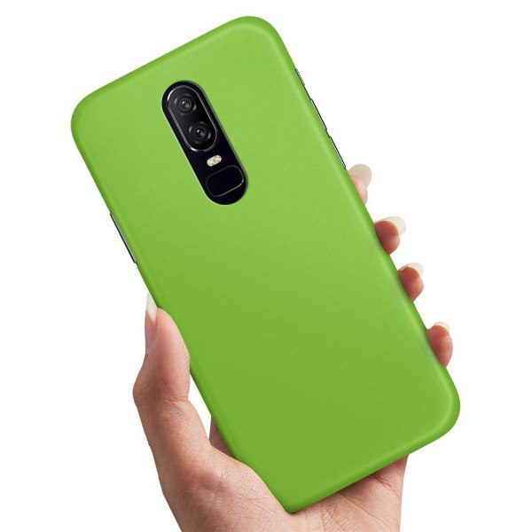 OnePlus 6 - Cover/Mobilcover Limegrøn Lime green