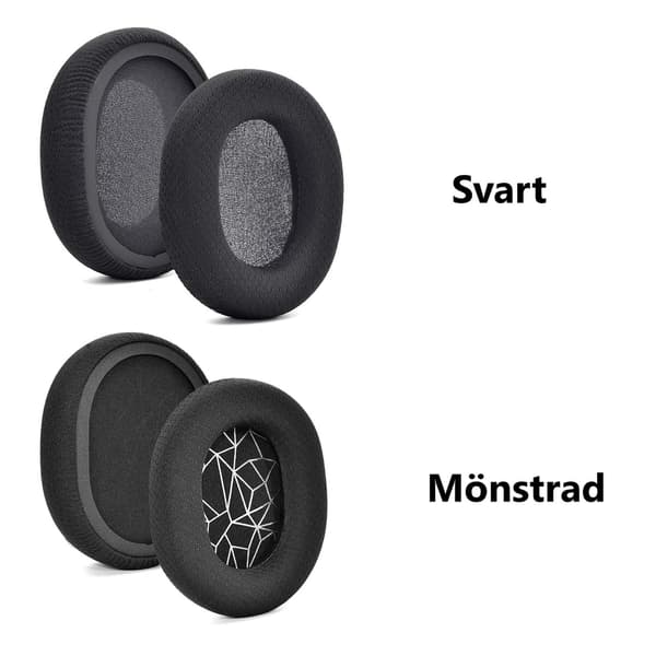 Øreputer til SteelSeries Arctis 1 3 5 7 9 Pro - Erstatningsputer Svart