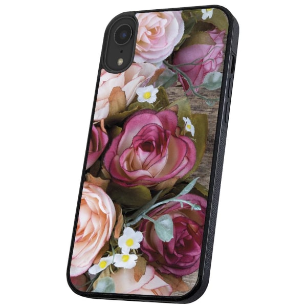 iPhone X/XS - Cover/Mobilcover Blomster Multicolor