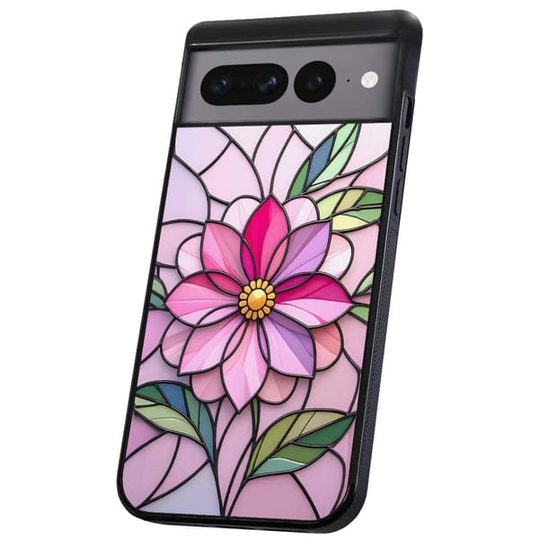 Google Pixel 8A - Deksel/Mobildeksel Glass Flower