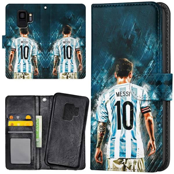 Samsung Galaxy S9 - Plånboksfodral/Skal Messi