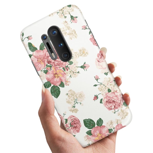 OnePlus 8 Pro - Cover/Mobilcover Retro Blomster