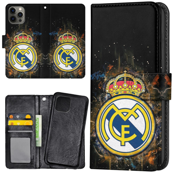 iPhone 12 Pro Max - Plånboksfodral/Skal Real Madrid