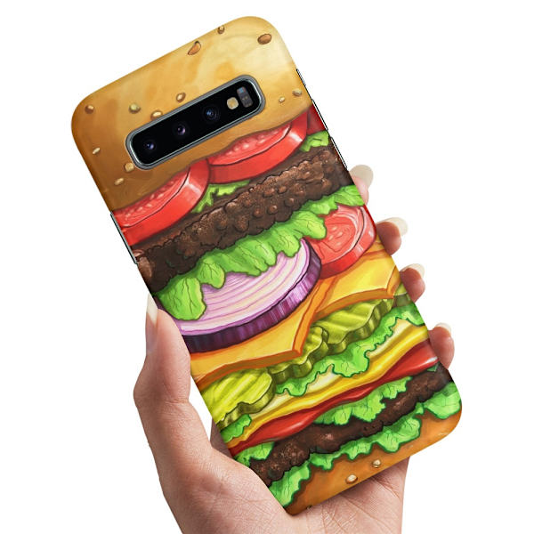 Deksel / Mobildeksel til Samsung Galaxy S10 Plus - Hamburger