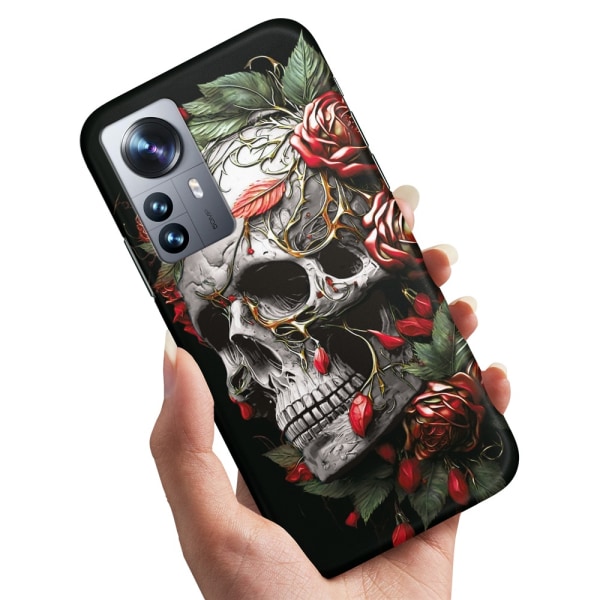 Xiaomi 12 Pro - Cover/Mobilcover Skull Roses