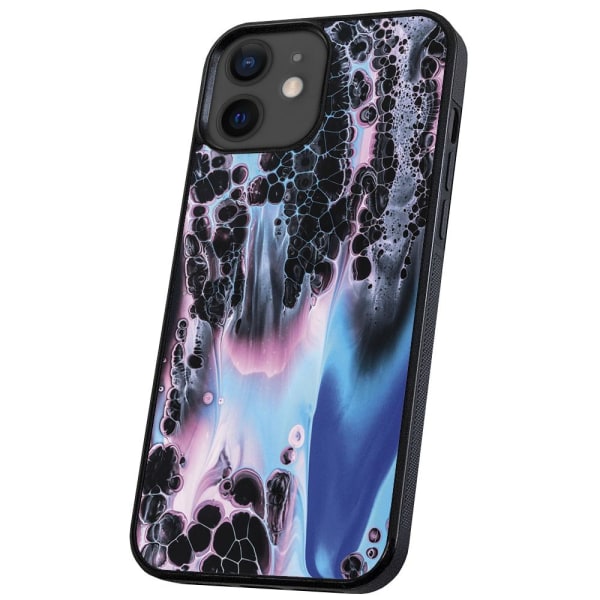 iPhone 12/12 Pro - Deksel/Mobildeksel Marmor Multicolor