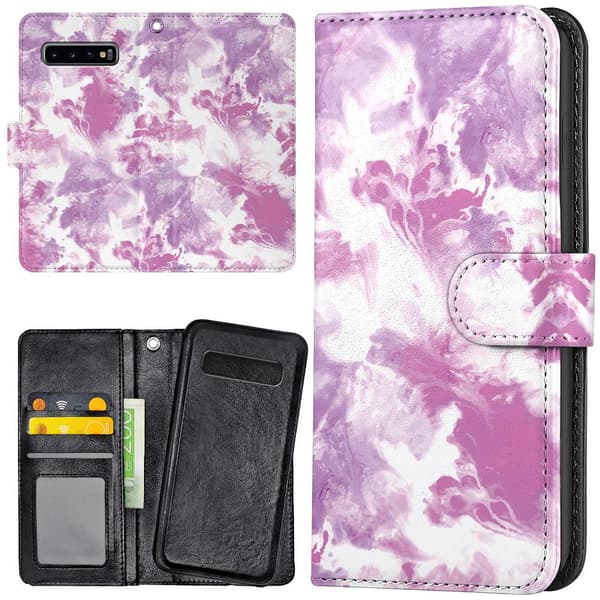 Samsung Galaxy S10 - Lommebok Deksel Marmor