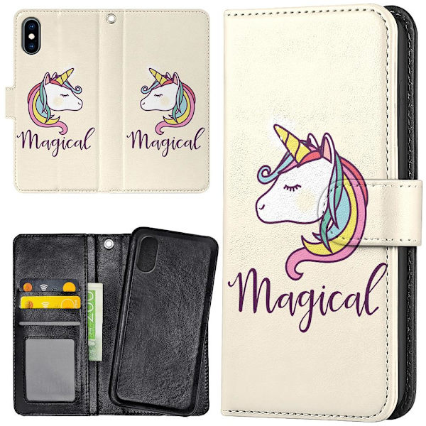 iPhone XR - Lompakkokotelo/Kuoret Maaginen Poni