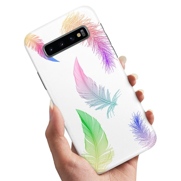 Samsung Galaxy S10 Plus - Cover/Mobilcover Fjer