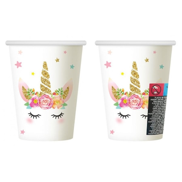 Unicorn Star pappersmuggar 6 stycken 266 ml