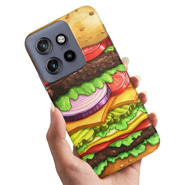 Deksel / Mobildeksel til Motorola Edge 50 Neo - Hamburger